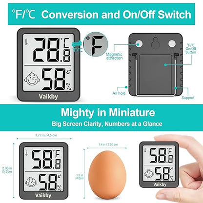 Indoor Humidity Meter Hygrometer 3Pack, Room Thermometer - Image 6