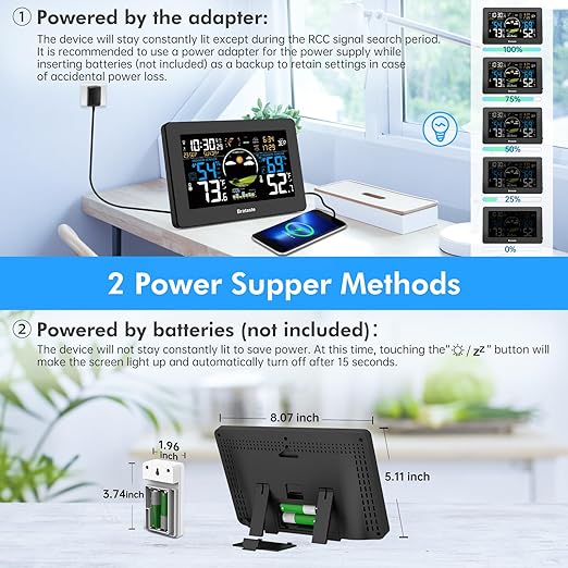 Weather Station Wireless Indoor Outdoor, Digital Thermometer - Image 5