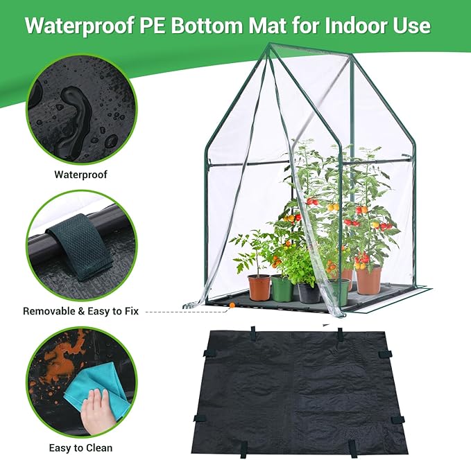 Mini Greenhouse for Indoor Outdoor: Ohuhu Portable Green House - Image 4