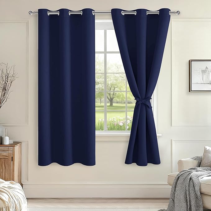 Hiasan Blackout Curtains for Bedroom, Thermal Insulated, Light Blocking by Hiasan