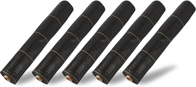 Dewitt 5-Pack Sunbelt Weed Barrier Fabric 3.2 oz, 4 x 300 Feet – Heavy-Duty by DeWitt