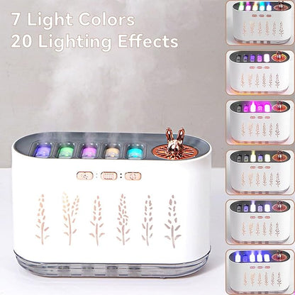 5 Nozzle Cool Mist Humidifier, Music-Sensing Humidifier Diffuser - Image 4