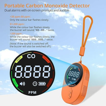 Neoteck Indoor Air Quality Meter Portable Carbon Monoxide Detector 0-1000ppm & - Image 3