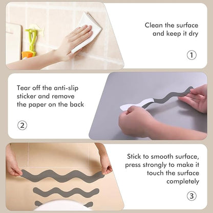24 PCS Anti Slip Shower Stickers, Safety Bathtub Non Slip Strips, Adhesive - Image 5