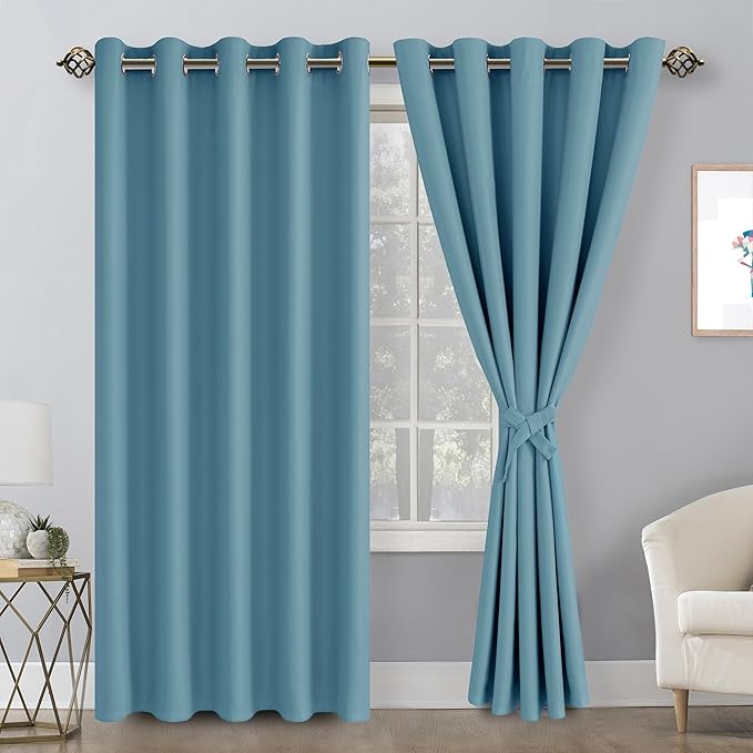 Hiasan Blackout Curtains for Bedroom, 60 x 84 Inches Long - Image 2