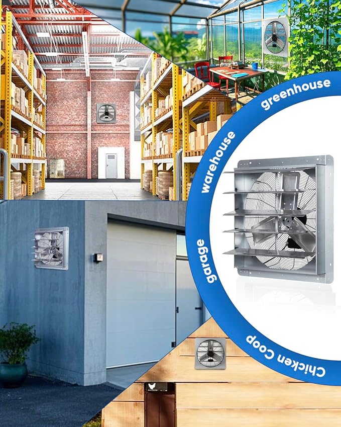 KEN BROWN 24 Inch Shutter Exhaust Fan - Image 9