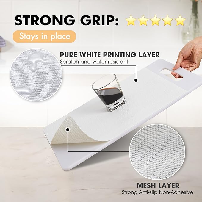 Viseeko Shelf and Drawer Liner for Kitchen Cabinet, Non-Adhesive Cabinet Liners - Image 2