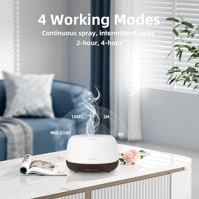 300ML Essential Oil Diffuser, Small Aromatherapy Diffuser - Image 6