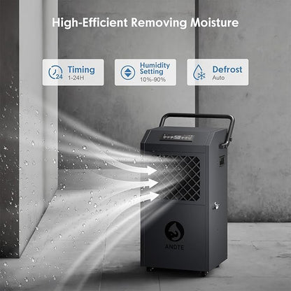 Andte 190 Pints Commercial Dehumidifier - Image 2