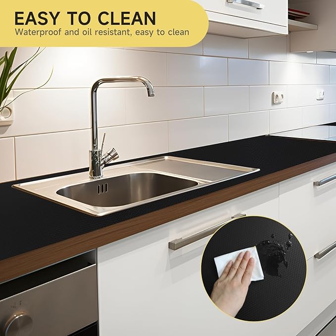 WochiTV Adhesive Shelf Liner 11.8 X 240 Inches Peel and Stick Kitchen Liner - Image 6