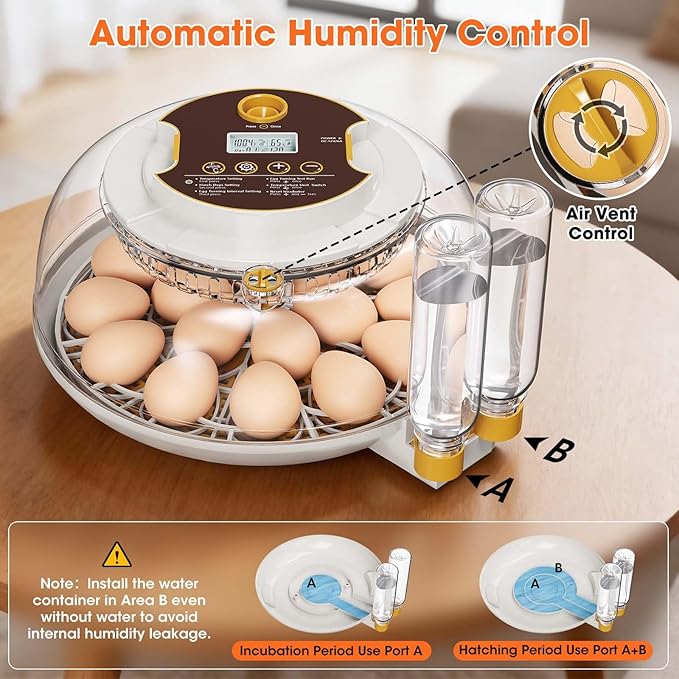 18 Egg Incubator with Automatic Egg Turning & Humidity Control, Built-in Egg - Image 6