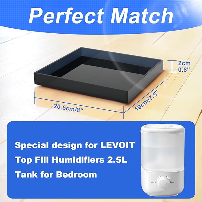 Acrylic Humidifiers Tray for LEVOIT Classic 160 Top-Fill Humidifiers 2.5L Tank - Image 2