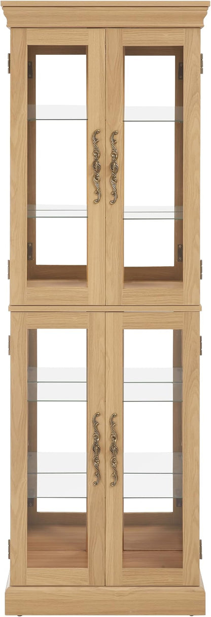 Lighted Glass Curio Cabinet - Image 6