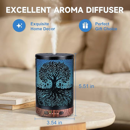 Essential Oil Diffuser 120ML Metal Aromatherapy Diffuser - Image 2