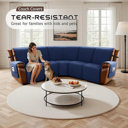Arfntevss Waterproof Recliner Sectional Couch Covers - Image 7