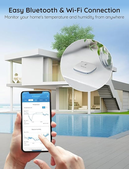 GoveeLife Smart Hygrometer Thermometer, WiFi Temperature Monitor H5179 - Image 2