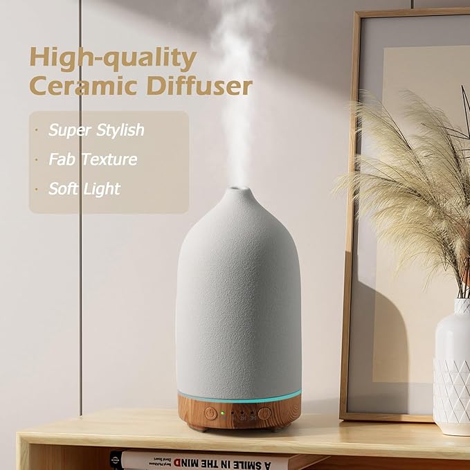 Diffuserlove Ceramic Essential Oil Diffuser 160ML Aromatherapy Diffuser - Image 2