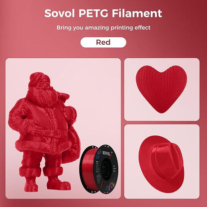 Sovol 3D Printer PETG Filament 1.75mm 1KG, High Precision, Strong Toughness - Image 3