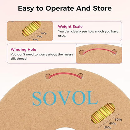 Sovol Silk PLA Filament 6KG Kit, Silk Tri Color & Dual Color Co-Extrusion PLA - Image 8
