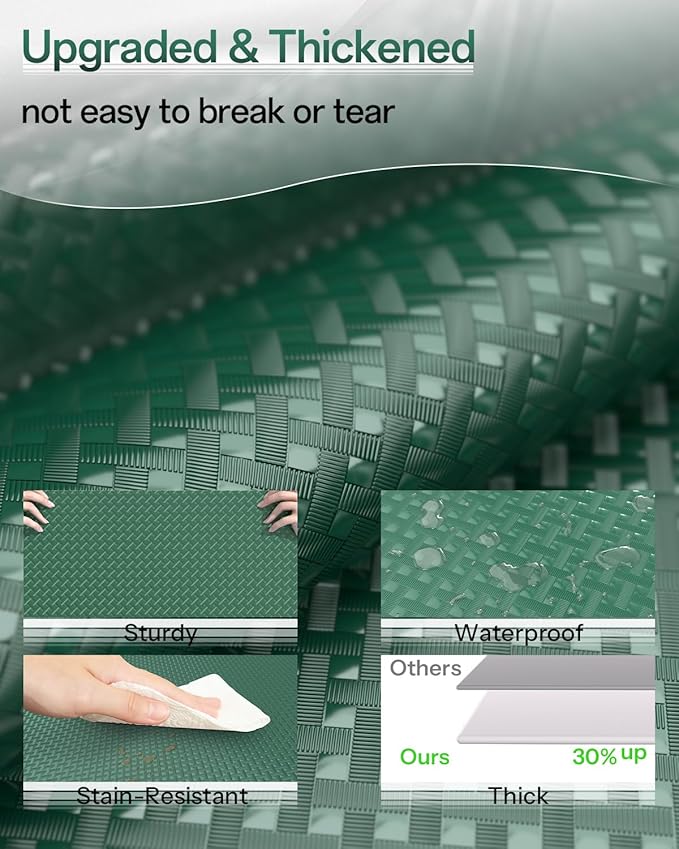 Shelf and Drawer Liner for Kitchen Cabinet, Non-Adhesive 18in x 240in - Image 2