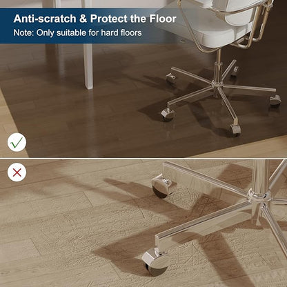 Area Mat for Hard Floors, Waterproof Non-Slip Plastic Rug, Splat Mat for Under - Image 2