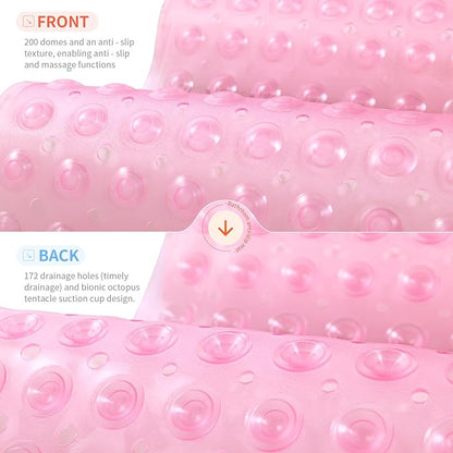 Anti-Slip Bathtub Shower mat, 39.3×15.7 inch（Approximately 100 × 40cm） Soft - Image 2