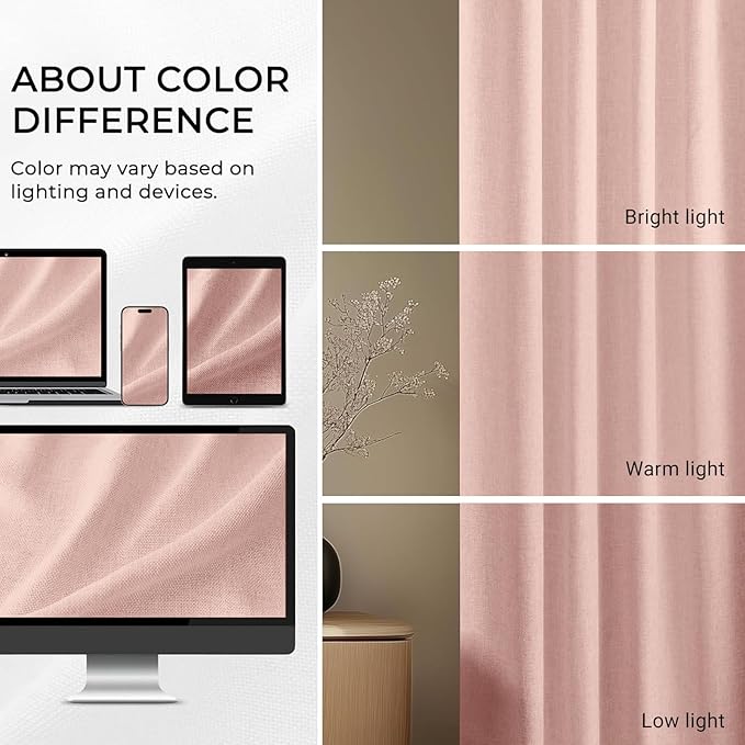 INOVADAY Thermal Sliding Door Curtains 100% Blackout Curtains - Image 6