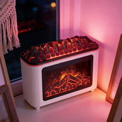 Fireplace Diffuser - 160ml Ultrasonic Quiet Home Decor - Image 3