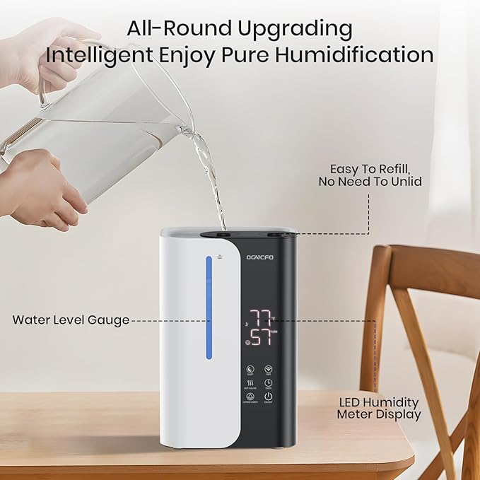 Cool Mist Humidifiers for Bedroom and Plants & Baby, Top Fill 5L Large Room - Image 6