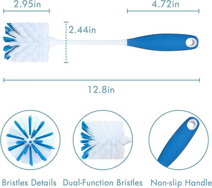 PHYEX 2 Pack Long Handle Bottle Scrubbing Brushes, Water Bottle Cleaner - Image 2