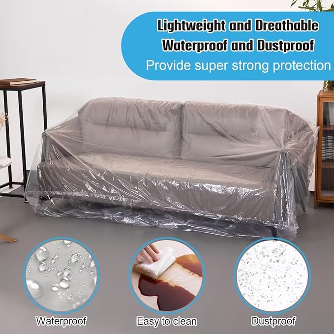 Plastic Couch Cover, Waterproof Furniture Covers - Image 4