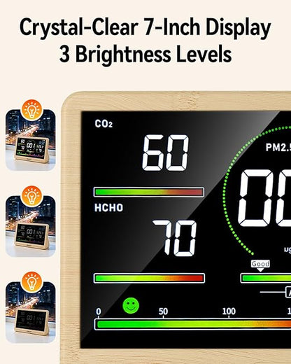 16 in 1 Indoor Air Quality Monitor, CO2 Monitor Tester - Image 8