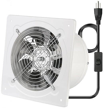 8 Inch Metal Exhaust Fan With Switch by Aydomer