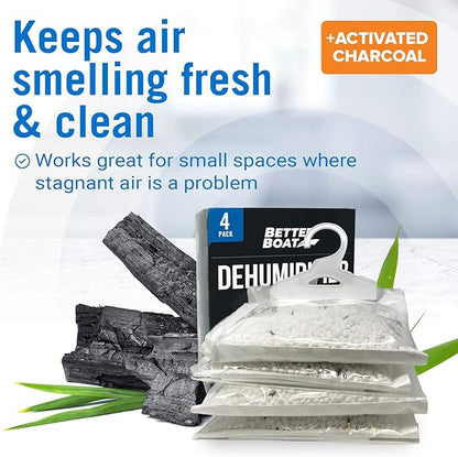 4 Pack Moisture Absorber Hanging Bags, Boat Dehumidifier - Image 7