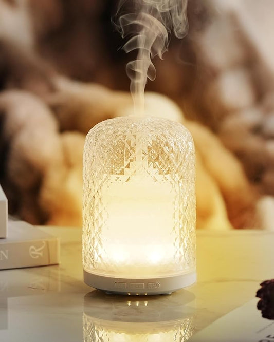 Essential Oil Diffuser – 2.4MHz Ultrasonic Aromatherapy Diffuser, Health Night by ONABOVIVA