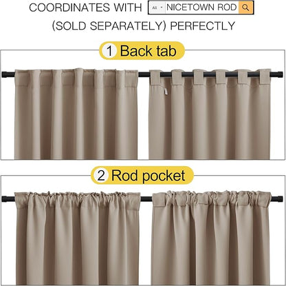 NICETOWN Blackout Curtain Panels Window Draperies - Image 3