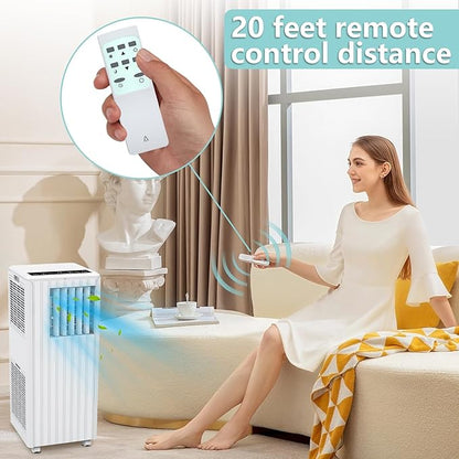 8, 000 BTU Portable Air Conditioner – 3-in-1 Cooling, Dehumidifier & Fan - Image 2