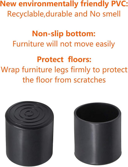 20Pcs Round Rubber Furniture Leg Caps 1-1/4"/32mm Vinyl Flexible Chair Leg - Image 5