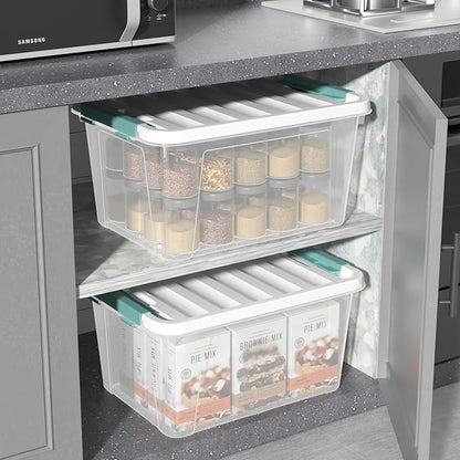 20 Quart Plastic Latching Storage Boxes - Image 3