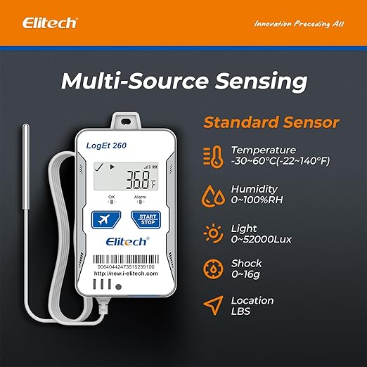 Elitech 4G Reusable Real-time Temperature Humidity Data Logger - Image 2