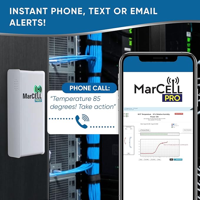 MarCELL PRO - Professional Level Remote Temperature, Humidity & Power and Water - Image 5