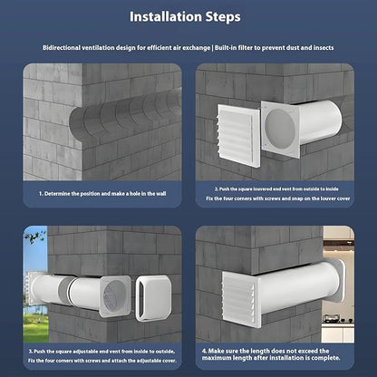 Wall Mount Build In Filter Bidirectional Airflows Quiet Designs - Image 3
