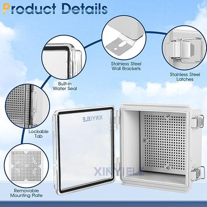 Waterproof Outdoor Project ABS Plastic Junction Box IP67 Weatherproof Dustproof - Image 3
