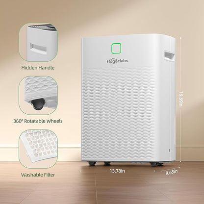 100 Pints Dehumidifier for Basement Home, Smart Silent Dehumidifier - Image 8