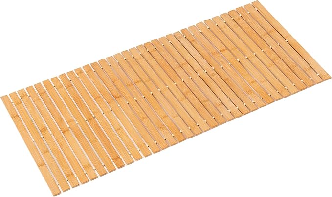 Bath Mat Bathroom Runner Long Large Rugs Floor Wood Shower Bathtub Waterproof by Fovlaurs