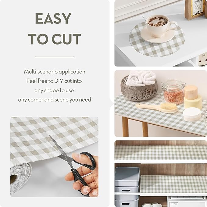 Drawer and Shelf Liner, Non-Slip Kitchen Cabinet Liners Non-Adhesive Thick - Image 5