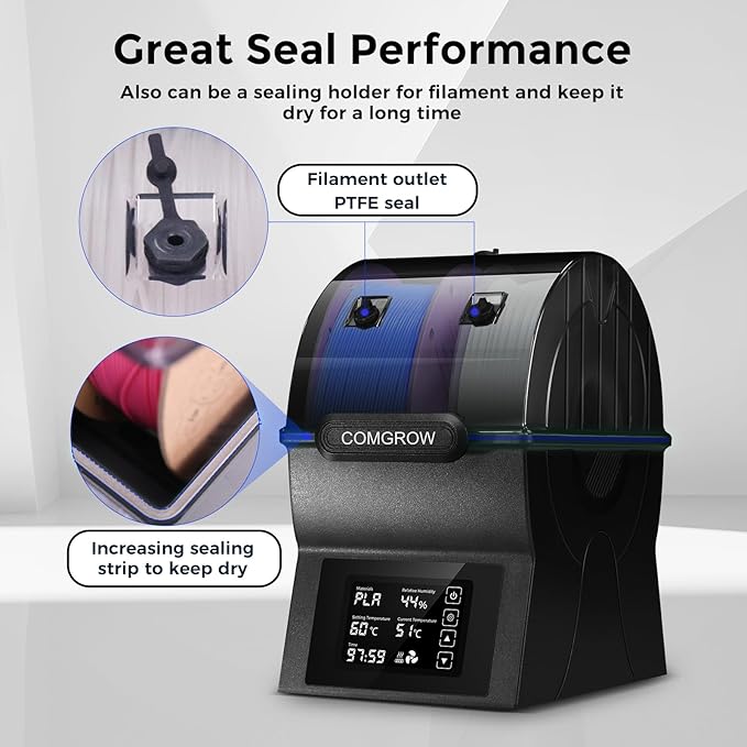 Comgrow Filament Dryer Box, SH02 Dry Box Filament Sealed Storage Box 3D Printer - Image 7