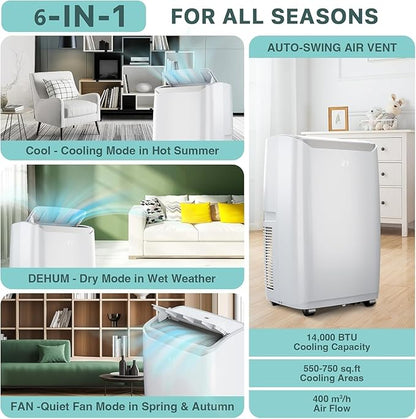 6-In-1 Portable Air Conditioner - Image 4
