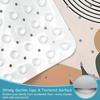 Leaves Square Anti Slip Shower Mats - Image 3