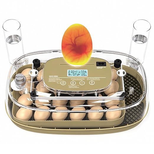 24 Egg Incubator with Temperature Control & Humidity Monitoring, Automatic Egg by Unknown